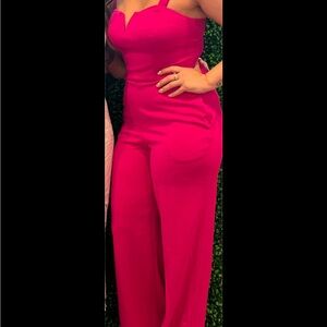 Elegant Pink Jumpsuit